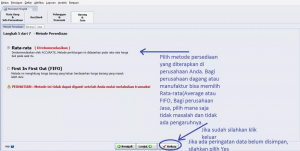 pilih metode persediaan yang disediaan accurate